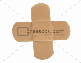 Medical patch isolated on white