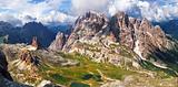 Panoramic view of high mountain in Italy