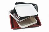 Stack of Food Trays 