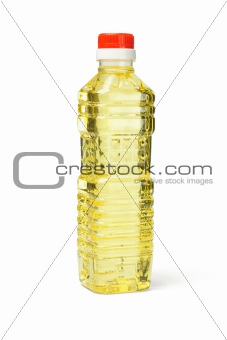Plastic bottle of cooking oil 