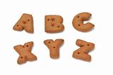 ABC XYZ alphabet chocolate cookies 