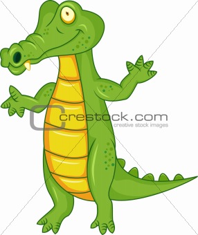 Green crocodile