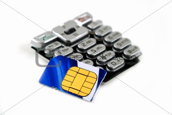 keypad and sim card