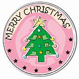 christmas tree sticker