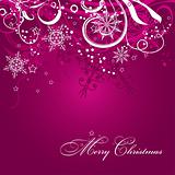 Christmas background with decoration, vector