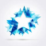 Abstract blue star