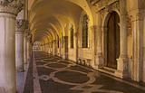 Archways, Doge's Palace, Venice, Italy.