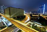 traffic and urban at night