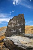 Keep our desert clean
