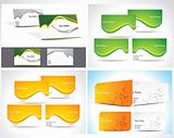 abstract business card set