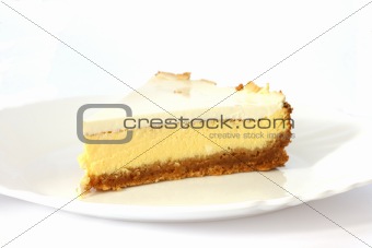 Cheescake cake on plate
