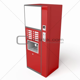 Red vending machine
