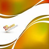 Colorful vector autumn background 
