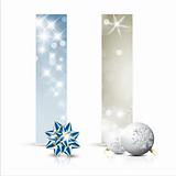 Set of vector christmas cards or banners