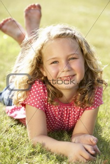 Portrait of young girl in countryside