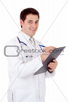 Doctor doing some notes