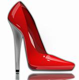 Red woman shoes
