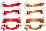 Set of different Christmas banners
