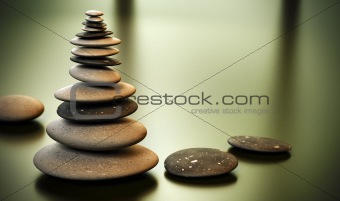 Pebble tower - Pebbles stack