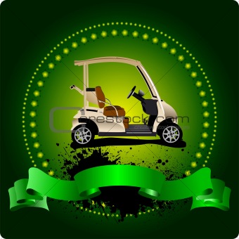 Golfer club emblem. Vector illustration