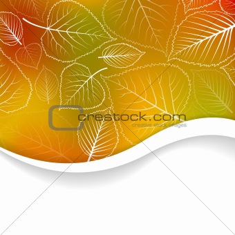 Vector Autumn abstract background 