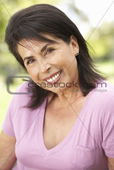 Portrait Of Senior Woman In Park