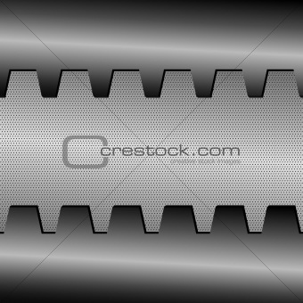 Metal background with gates, vector illustration