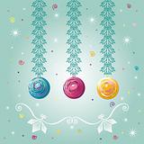 Three Christmas-tree balls