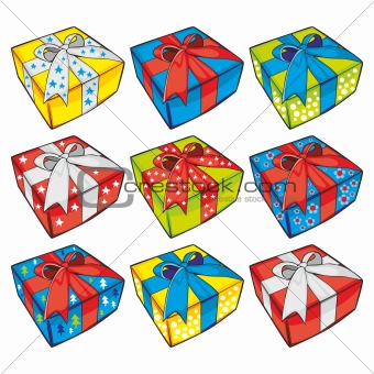 illustration of gift boxes