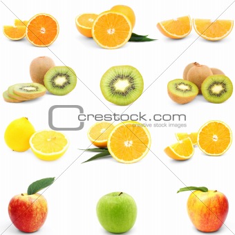 Collection of fresh juicy fruit