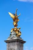 Statue of Victory on pinnacle of Queen Victoria Memorial, London