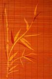 Bamboo place mat with handdrawn image of bamboo plant. Ideally a