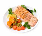 Salmon Fillet With Vegetables