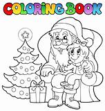 Coloring book Santa Claus theme 6