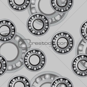 vector bearings illustration. Seamless wallpaper.