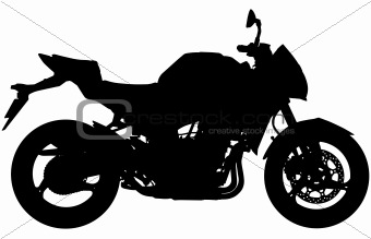 Motorbike silhouette