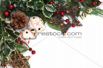 Jingle bell and star Christmas frame