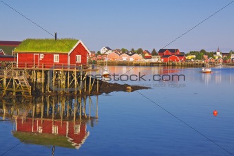 Norwegian fishing village