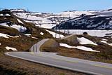 Norwegian road in spring