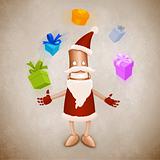 Santa Claus robot juggler