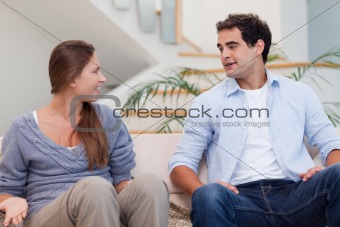 Couple having a discussion