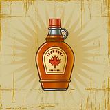 Retro Maple Syrup Bottle