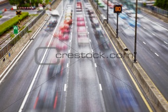 Road traffic on streets