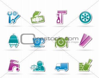 Services and business icons