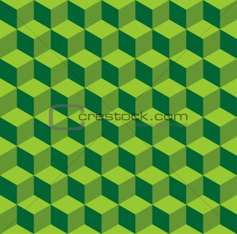 Isometric green pattern
