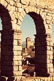 View between Aqueduct arches