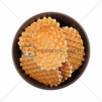 Waffles In The Bowl, Top View