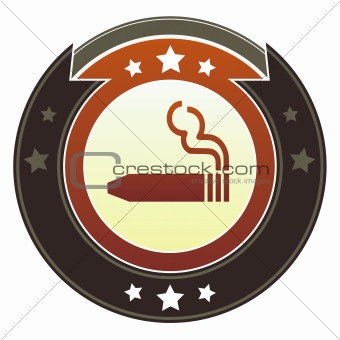 Cigar icon on imperial button