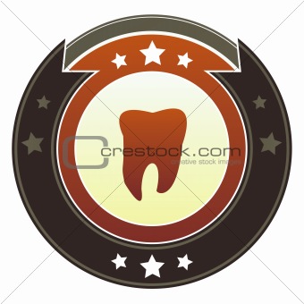Tooth icon on imperial button