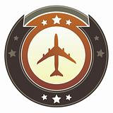 Airplane icon on imperial button